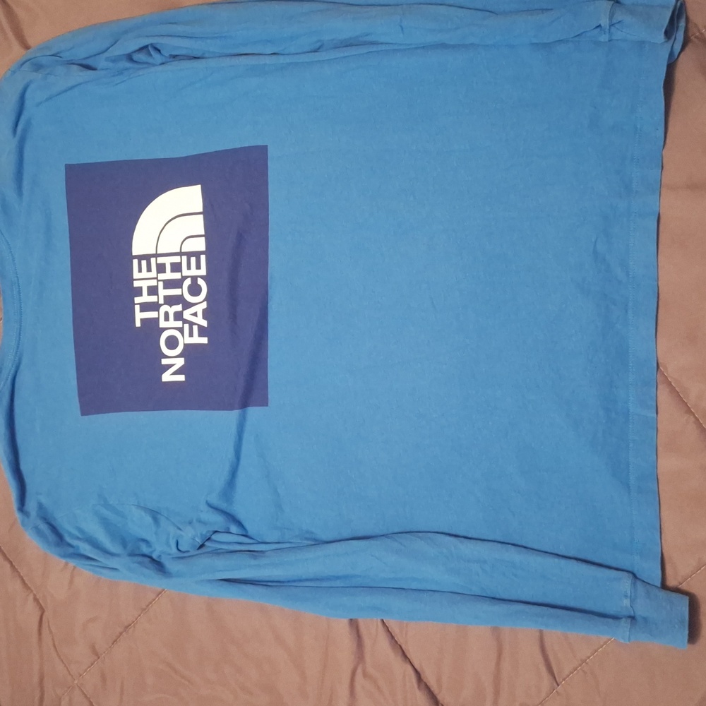 The North Face Sky Blue Long Sleeve Tee - Picture 2 of 2